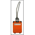 Luggage Tag - Suitcase Shaped - Orange - 3-1/8" x 2-1/8"